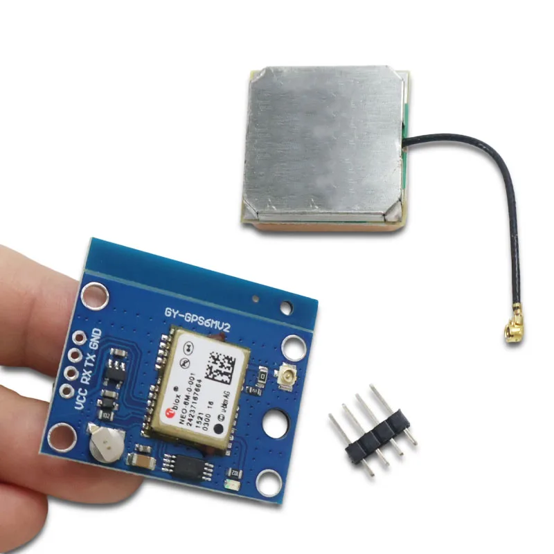 GY-NEO6MV2 NEO-6M GPS Module EEPROM Ceramic Antenna Hot Start STM32 ESP32 APM2.5 MWC DIY UART TTL 3.3V-5V NMEA for Arduino Drone