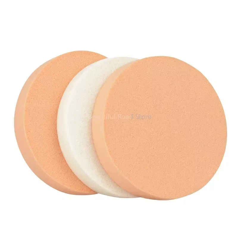 화장품 Makeup Artist Large Round Powder Puff Sponge Wet and Dry Latex White Puff BB Cream Large White Powder Puff Round Makeup