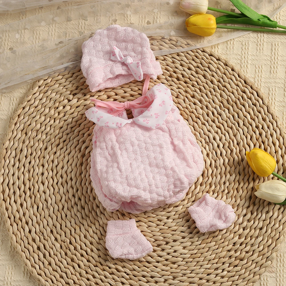 Doll Clothes for 40cm Born Baby Doll Sweater Clothes Dress Set for 16\