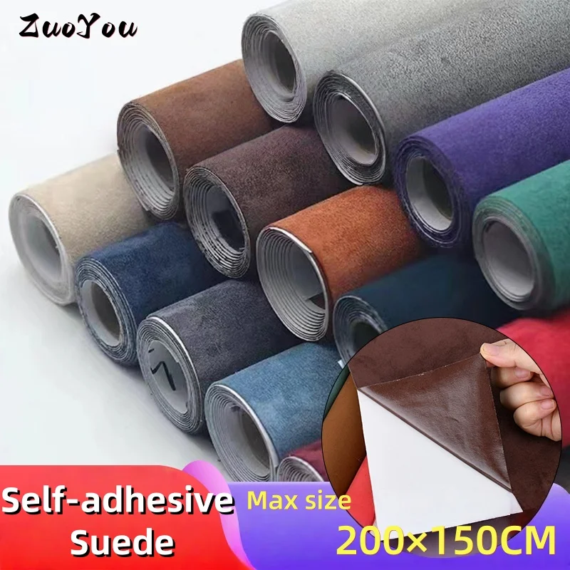 

200×150CM Self Adhesive Suede Fabric for Car Interior Modification Used for DIY Decoration of Car Door Panel Workbench A Pillar