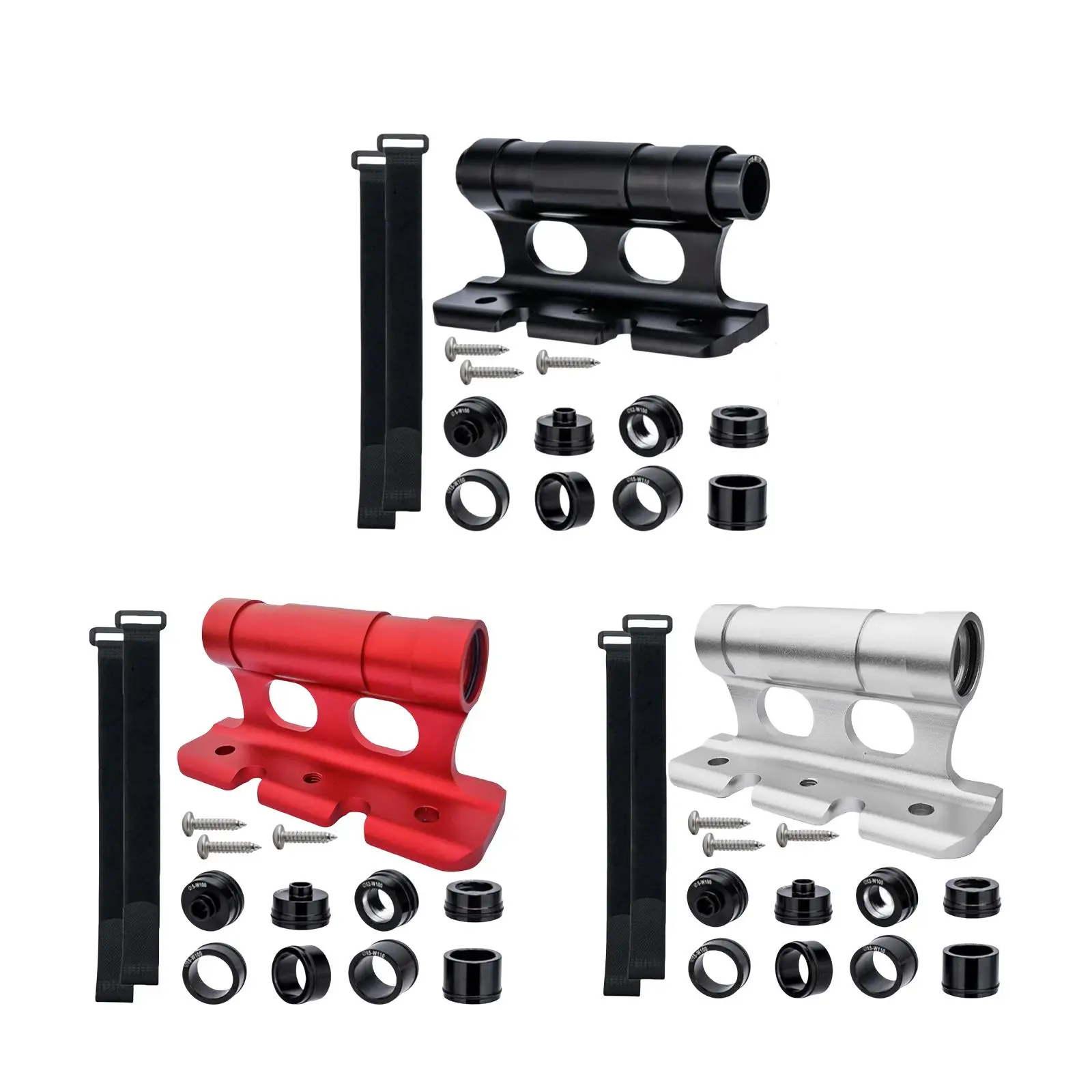 Mountain Bicycle Fork Carrier Aluminum Quick Release Block Base Rack for Car Roof Truck Bed Trailer and Home Storage