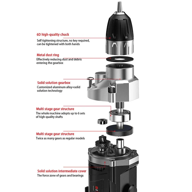 220V Industry Impact Drill Multifunction 220V Electric Hammer Pick Handheld Small Electric Drill Hole Drilling Pistol Drill