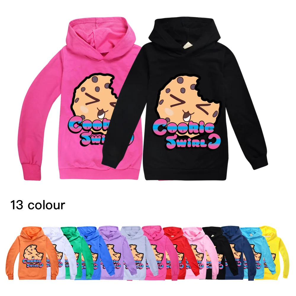 

COOKIE SWIRL C Baby Boys Child Cotton Hooded Toddler Kids Clothes Sweatshirt Teens Long Sleeve T Shirts Thanksgiving Shirt Girls