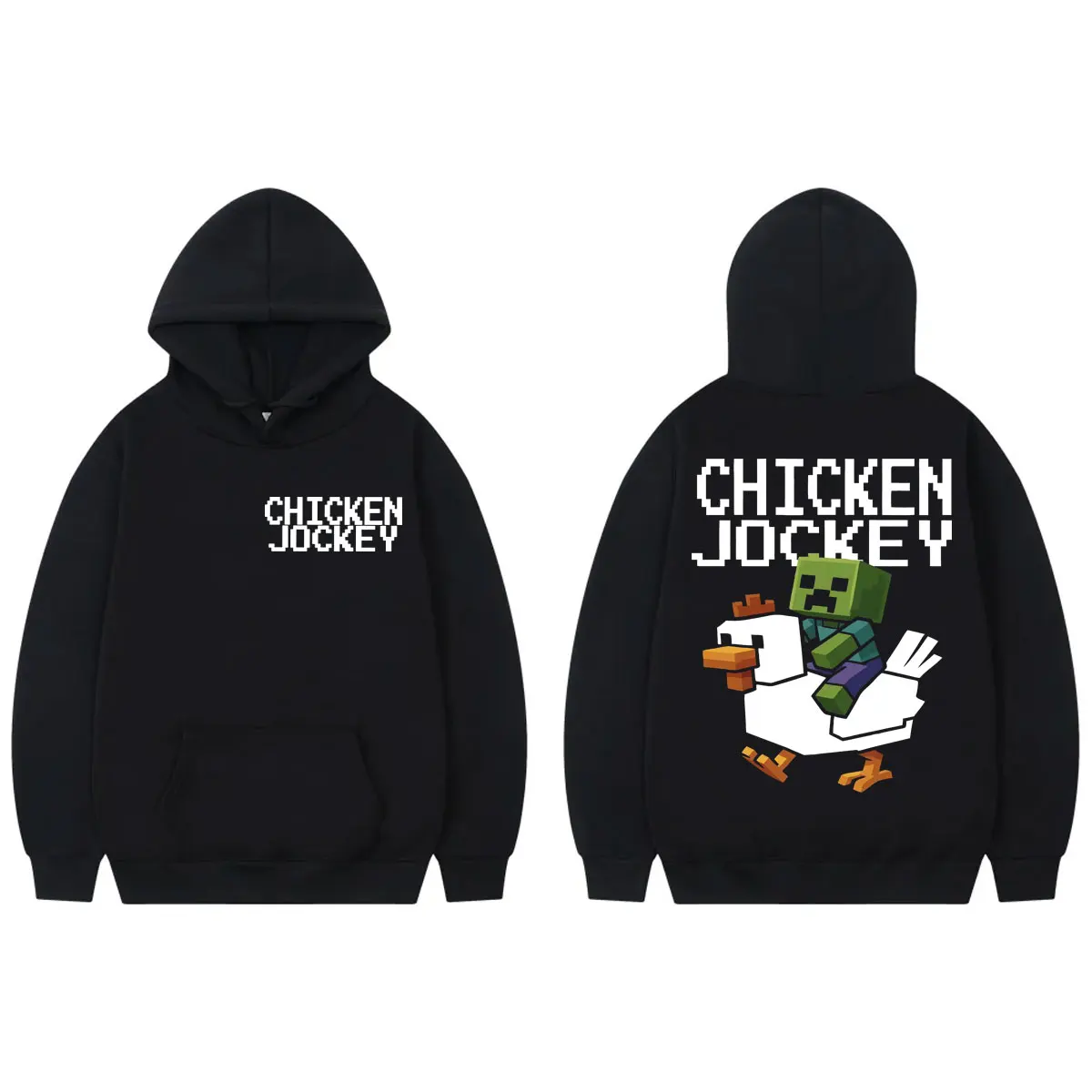 

Chicken Jockey Funny Graphic Hoodies Men Women Harajuku Cartoon Hooded Sweatshirts Casual Fashion Oversized Pullovers Streetwear
