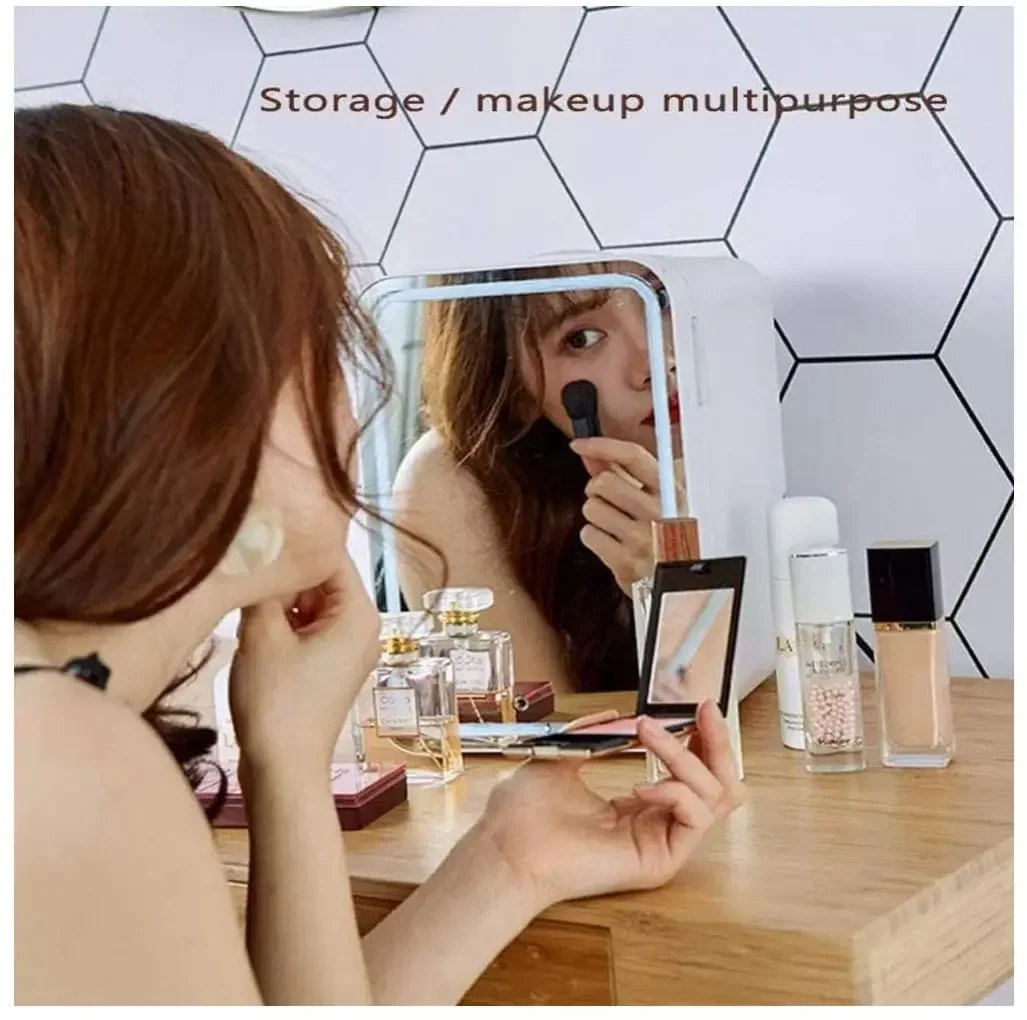 8л мини-электрический холодильник 12 В 110 В 220 В портативный кемпинговый охладитель и обогреватель для макияжа для автомобиля и дома двойного назначения