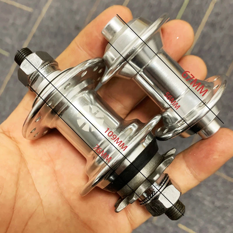 Aluminum Alloy 9T 76 56 MM DHong 4 BEARINGS 20 28 Hole Electric Folding Bike Hubs