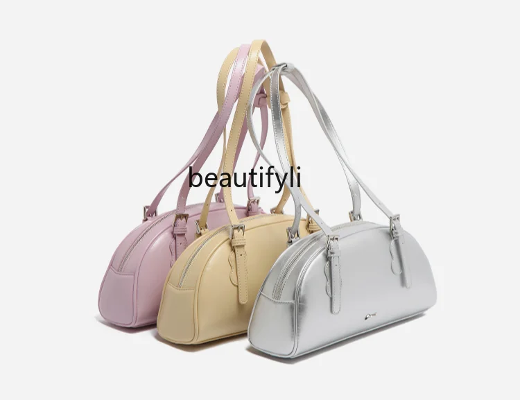 Double-Shoulder Strap Shell Bag Shoulder Bag Women's Bag Special-Interest Design Original All-Matching