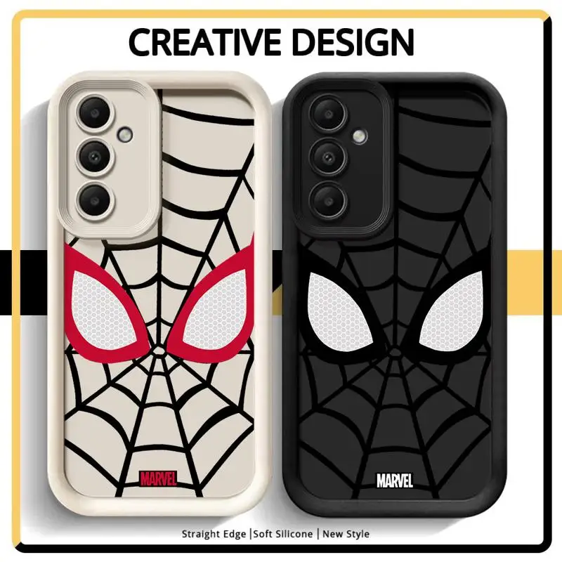 phone cases for Samsung Galaxy A55 A34 A25 A12 A35 A23 A24 A14 A54 A13 Angel Eye Ladder funda Cover Marvel Cool Spider-Man Eyes image 4