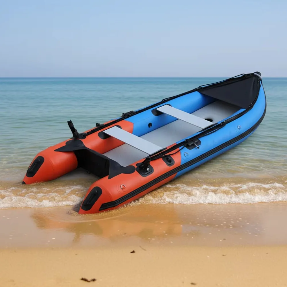 2026  Factory Customized Stable Drifting Inflatable Pedal Kayak Fishing Boat with Drop Stitch Floor PVC Tube 2 Persons Capacity - view 3
