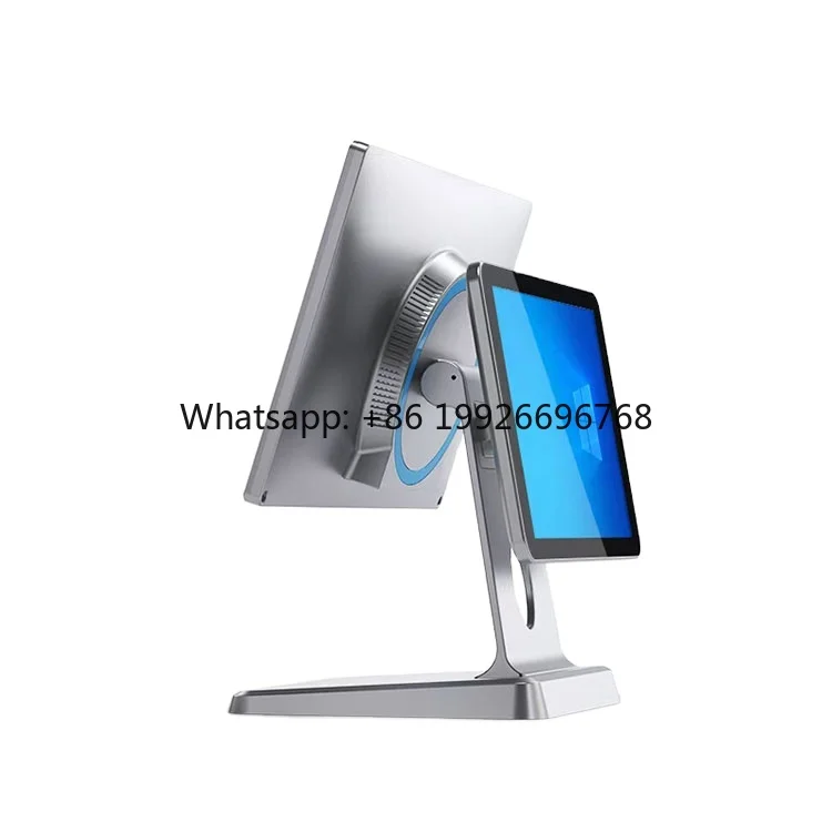 

Touch Displays 15.6+10.1 Inch Pos Machine POS Systema Cash Register 8+128GB Android 14 Pos System