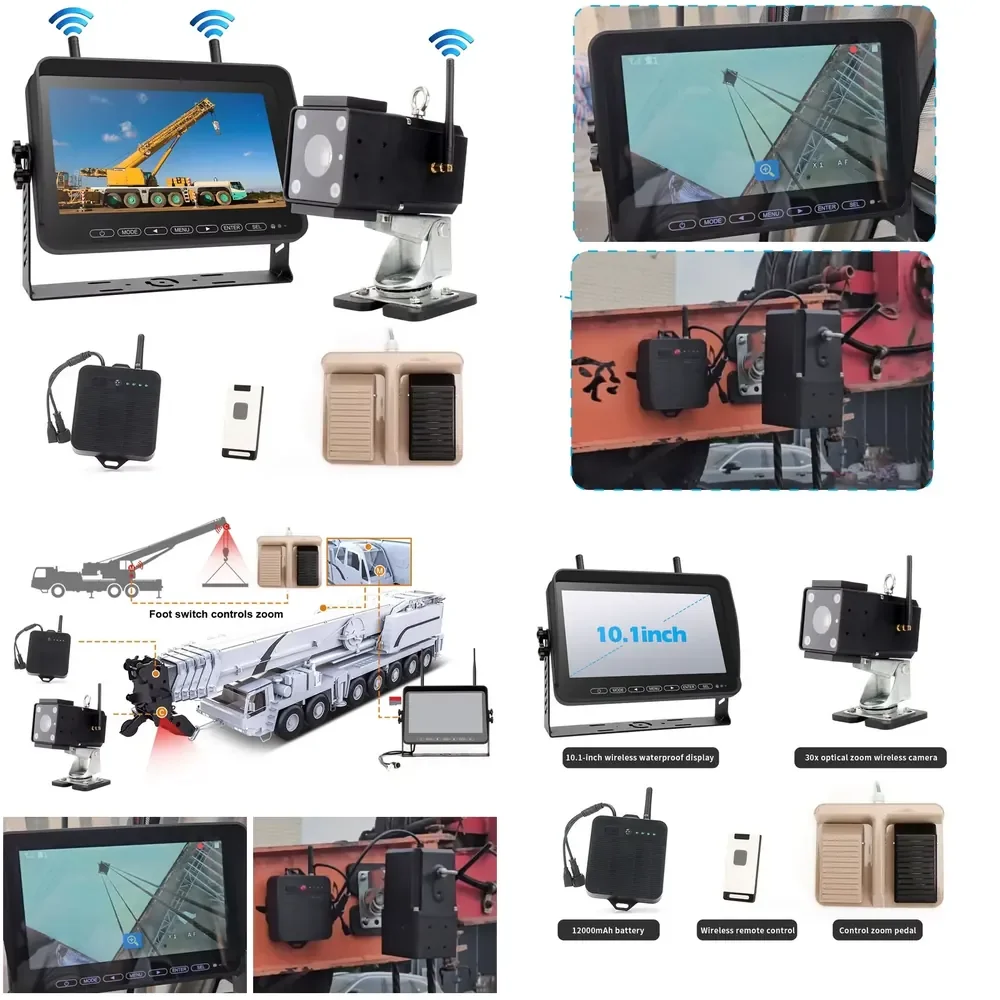

2026 Hot Item 30X Zoom Wireless Tower Crane System 300m Transmitting Range Waterproof Construction Device