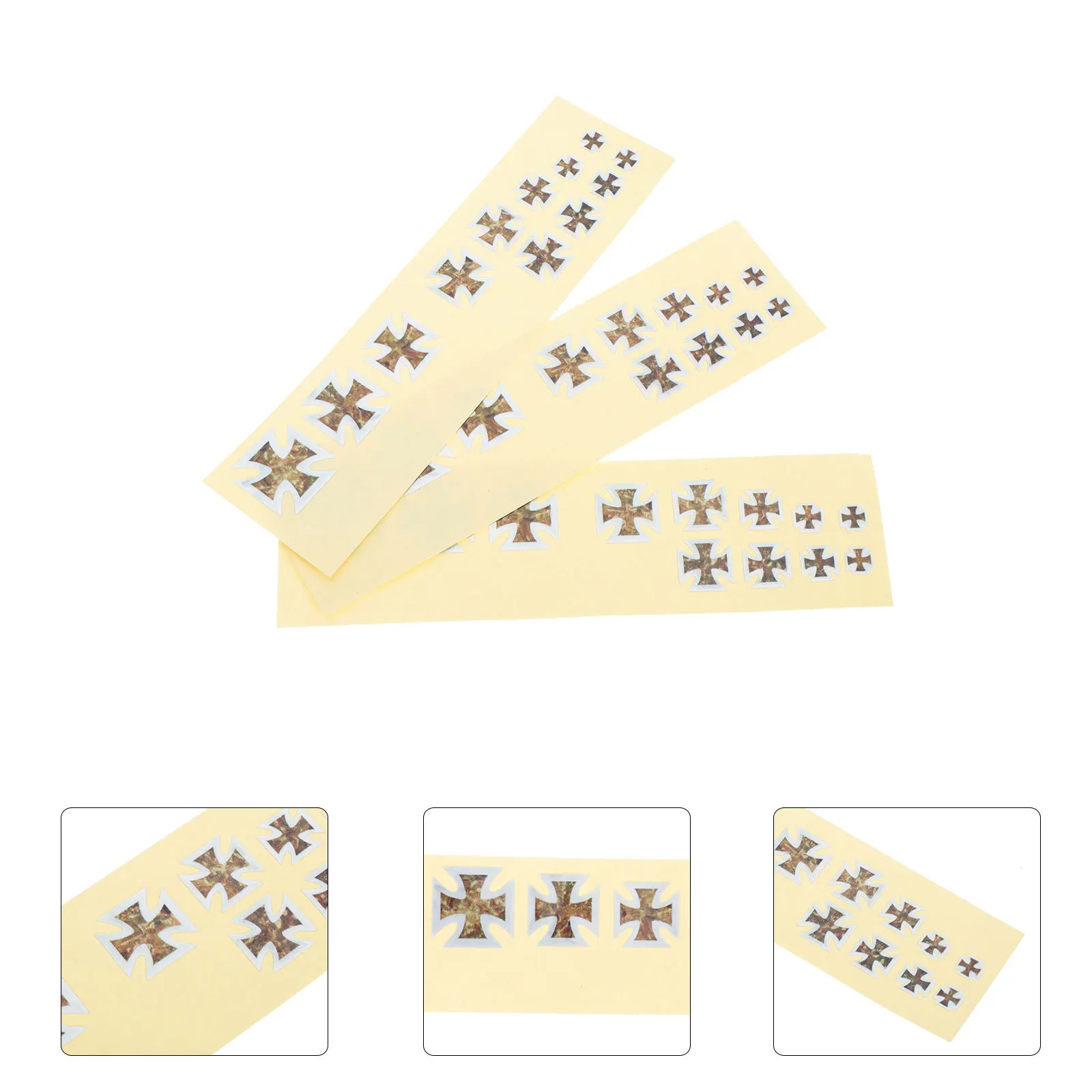 

3 pcs Waterproof Guitar Fingerboard Stickers Retro Creative Design For Electric Acoustic Guitar Pvc Decal Instrument Accessory