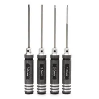 Top Quality Titanium Nitride TiNi Hex Driver Wrench Screwdriver 1/4 Piece Set 1.5mm/2mm/2.5mm/3.0mm For RC Helicopter