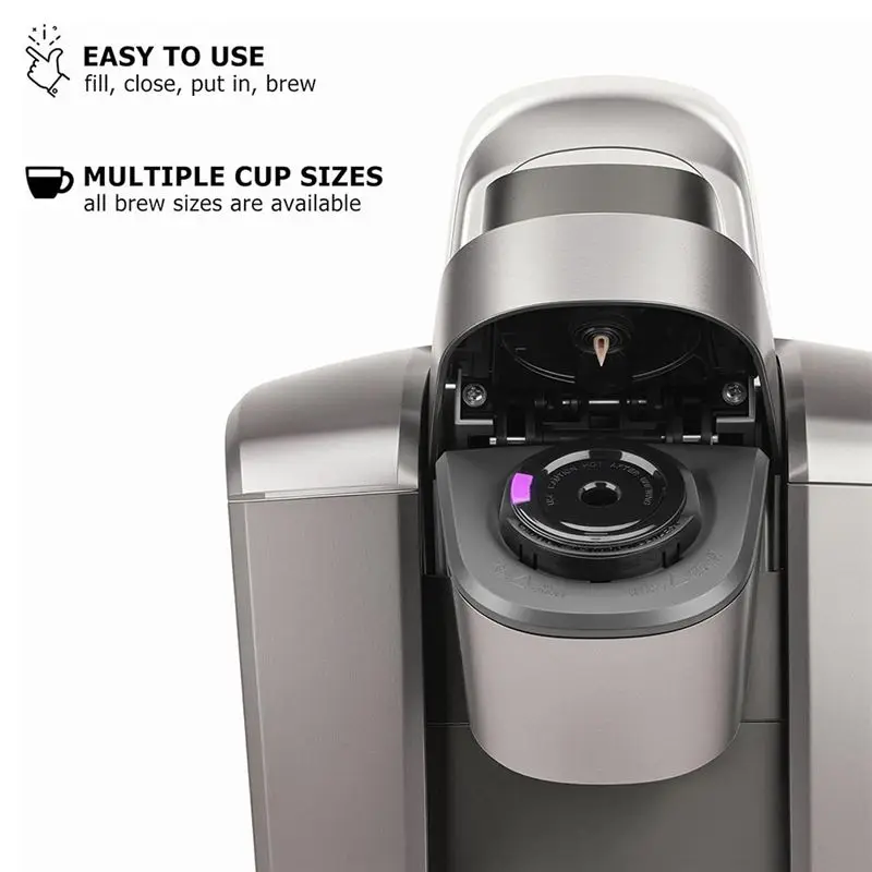 HHO-Reusable K Cups For K Mini, K Elite, K Classic, K Compact, K Latte, K Select And All 2.0 & 1.0 Coffee Makers