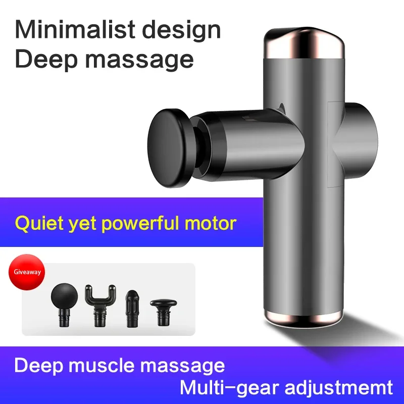 

Mini Massager USB Charging Fascia Gun Smart Home Fitness Equipment 10 Speed Strong Massage Muscle Relaxation Bodybuilding Gun