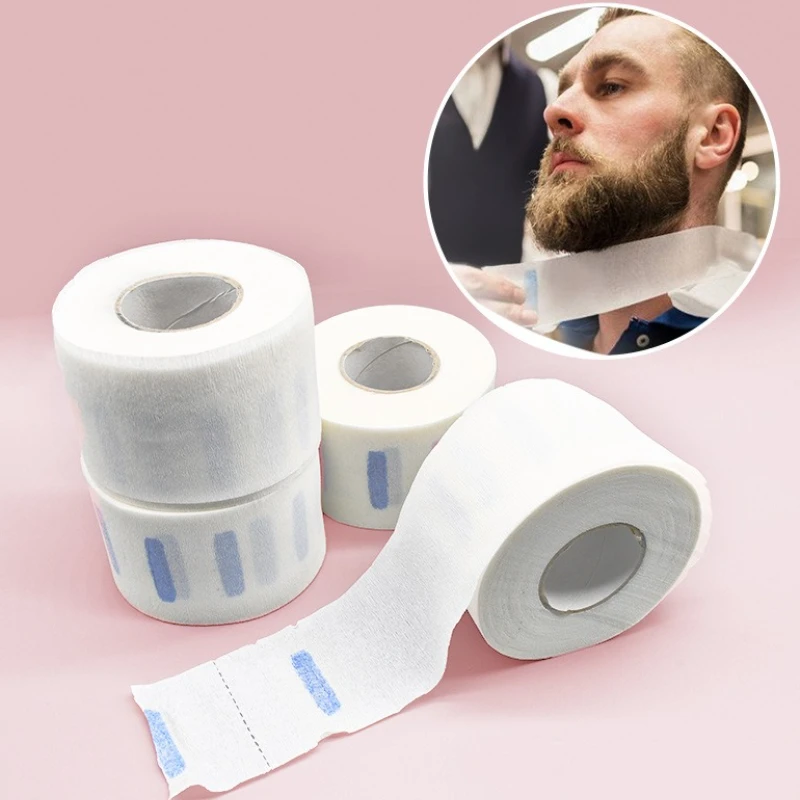 

Парикмахерская профессиональная белая бумага для шеи, парикмахерская, одноразовая ткань с воротником, ленты для салона, парикмахерские инструменты для покрытия шеи, аксессуары