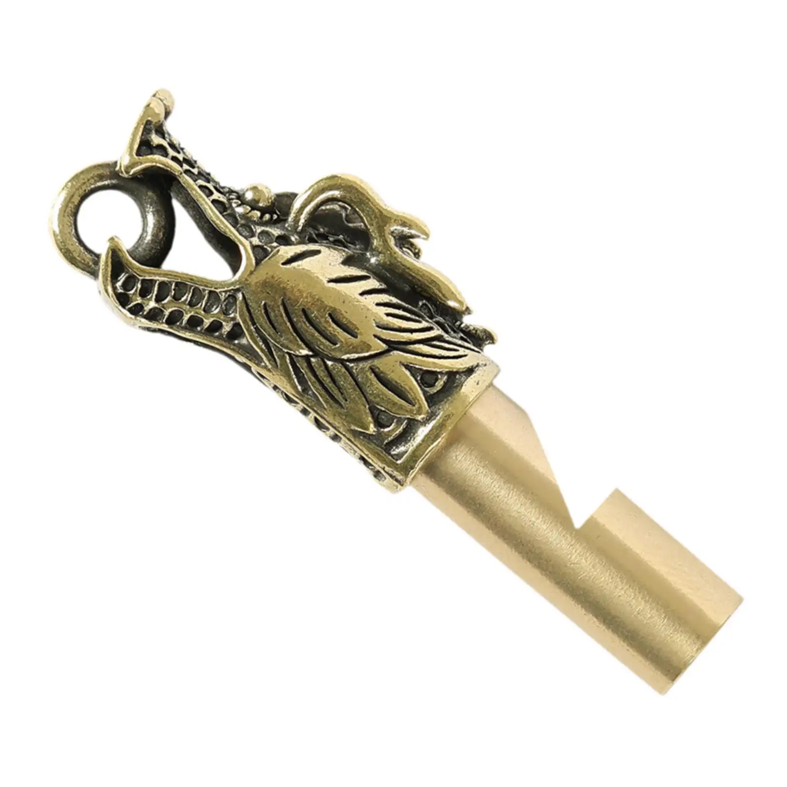 Brass Whistle Keychain Handmade Wallet Keychain for Kids Adults Competition