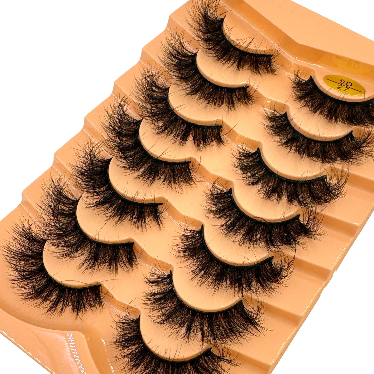 HBZGTLAD 新しい 7 ペア 9D ふわふわ厚い希少なつけまつげミンクヘア手作りセクシーなフェスティバル