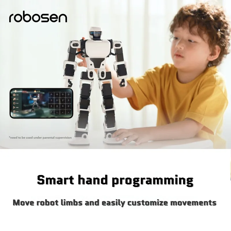 Robosen crianças robô inteligente espaço scout ai robô programável interação de voz aprendizagem robô brinquedo educativo presente aniversário