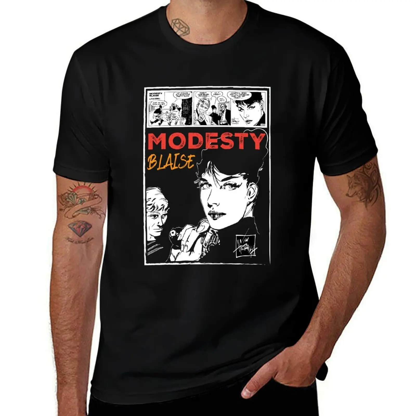 Modesty Blaise - Comic Artwork - Explore espionage and excitement in style T-Shirt Daily Casual Short Sleeve Tee Shirt