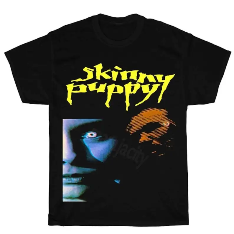 Skinny Puppy Tshirt Lard Nin Combine Fun Printed Shirt Men's And Women's Short Sleeve T-shirts