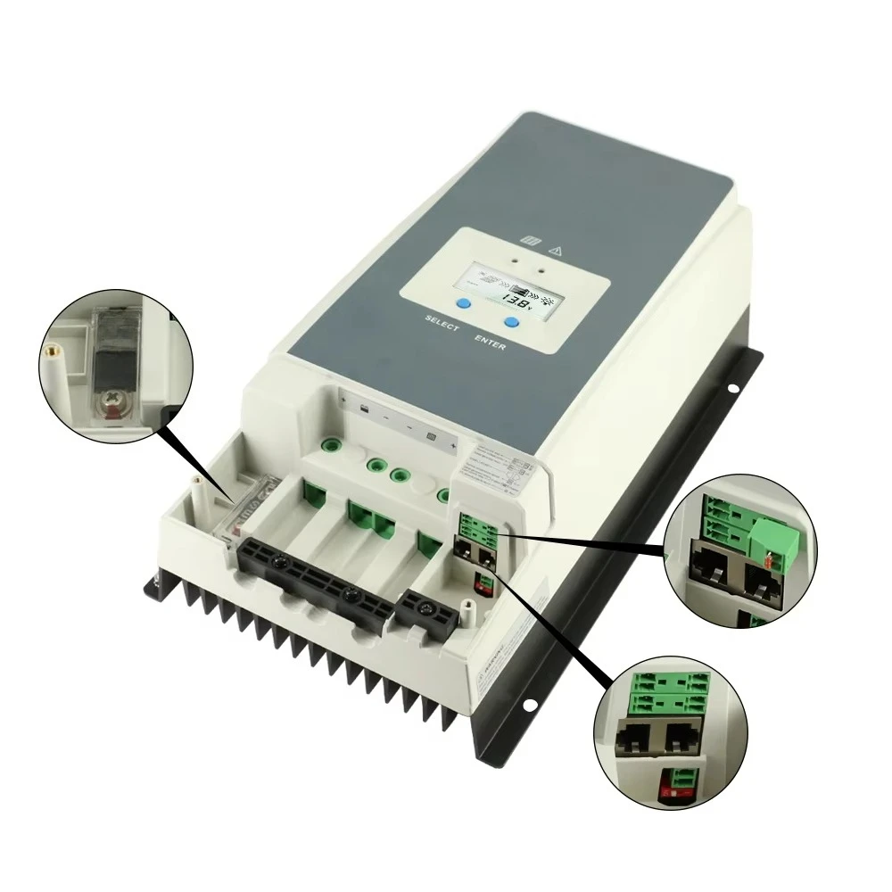 50A MPPT Solar Charge Controller12V 24V 36V 48V Auto With Max PV 200V Input Real-time Recording Solar Controller