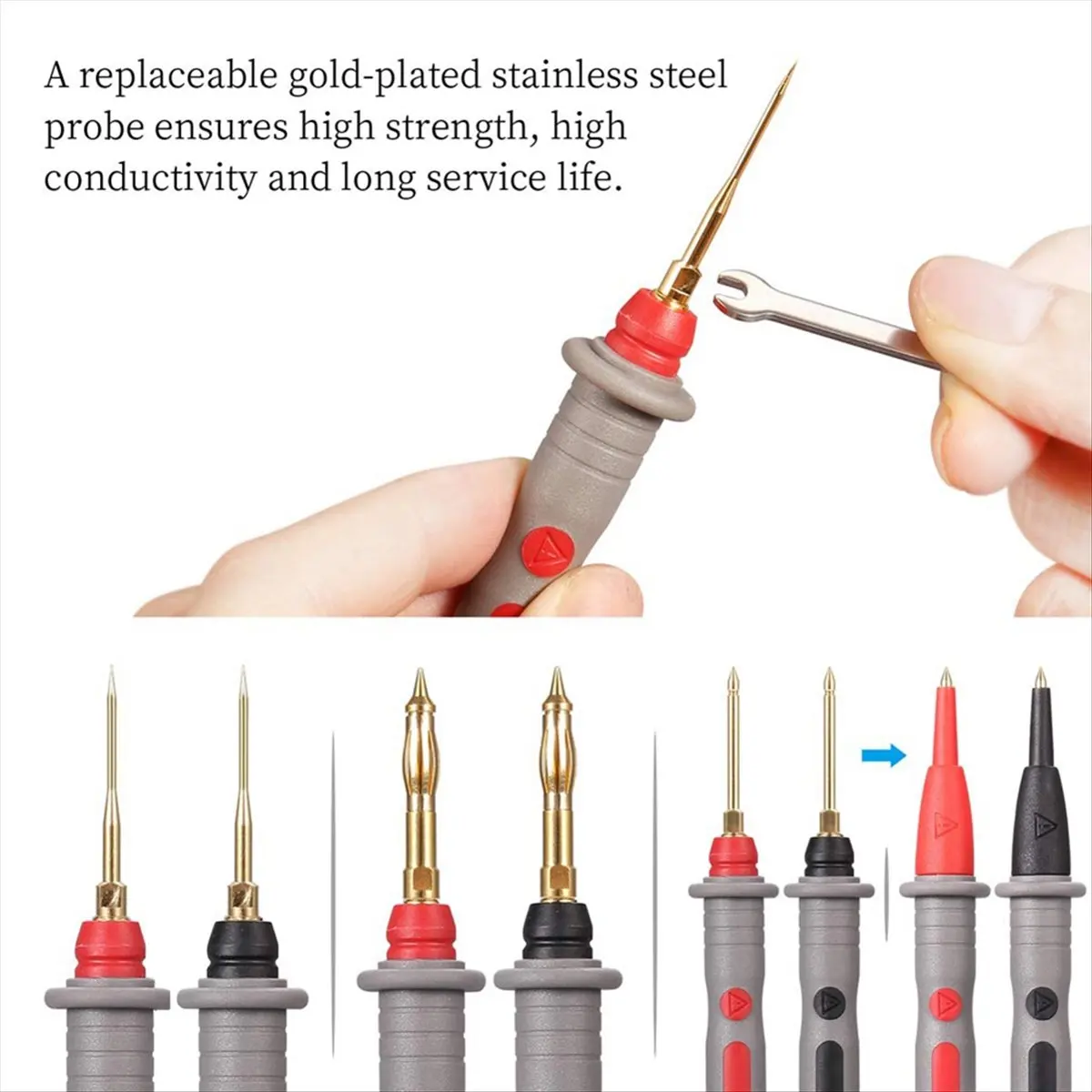 23 PCS Multimeter Leads Kit, Professional and Upgraded Test Leads Set with Multimeter Probes, Alligator Clips, Test Hook