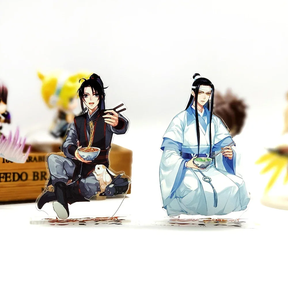 MO DAO ZU SHI Wei Wuxian Lan Wangji Eating Ver anime cute acrylic standee figurines desk decoration cake topper