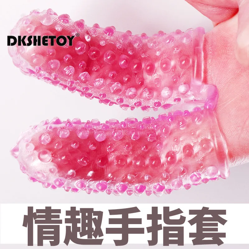 2pc G Spot Massage Finger Sleeve Clitoris Stimulator Sex Toys For Men Women Masturbator Vaginal Massager Flirting Adult Supplies