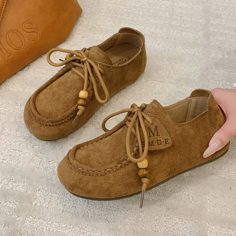 

Женские лоферы на плоской подошве, замшевая повседневная уютная спортивная обувь, новое платье, женские кроссовки, весна 2026, прогулочная обувь Zapatillas De Mujer