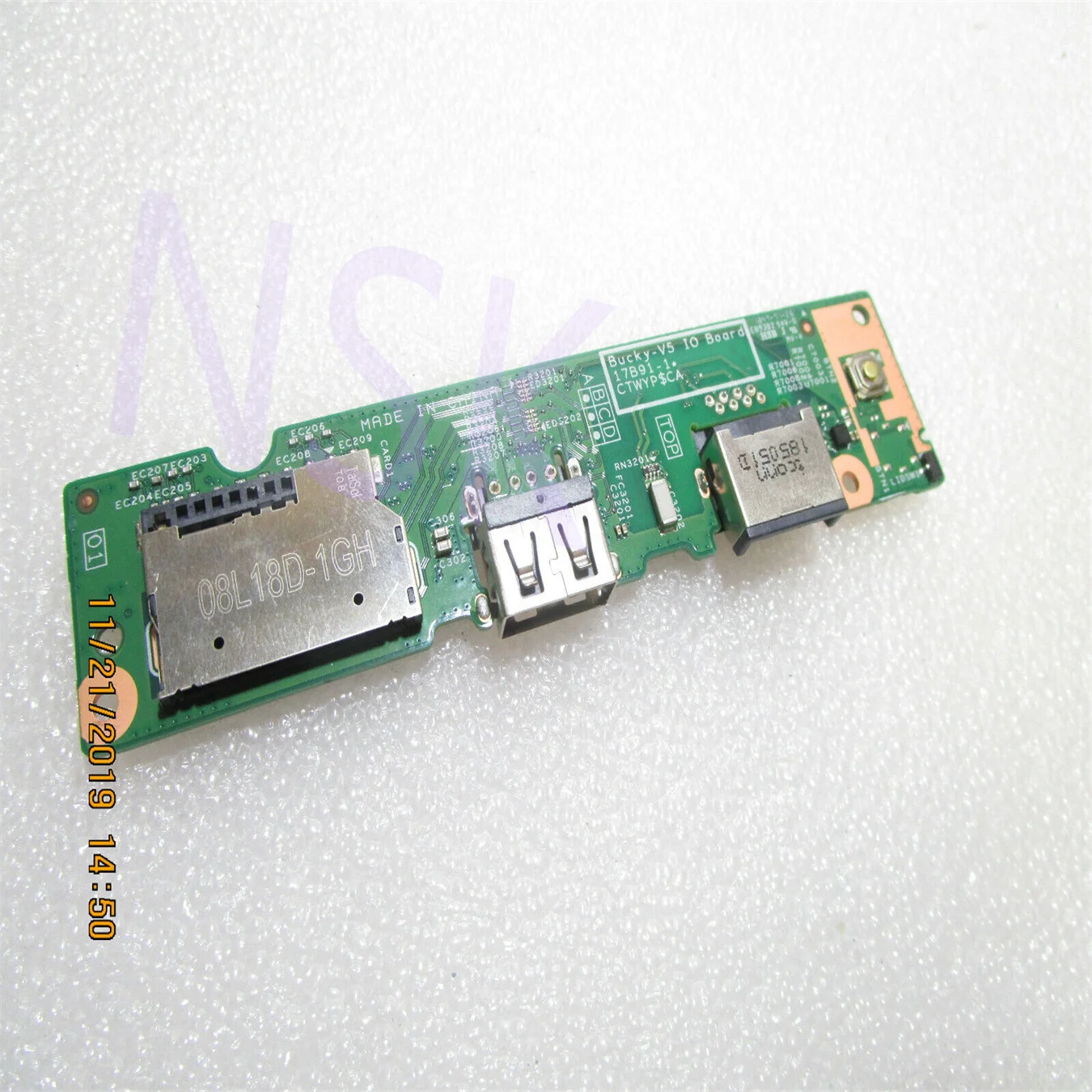 

Original FOR DELL Inspiron 14 5480 15 5580 VOSTRO 5581 USB/SD NETWORK BOARD 01MH97 1MH97 100% Spot Test OK