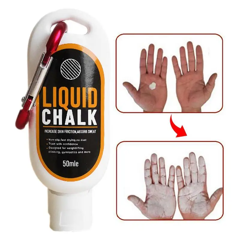 30/50/100ml Liquid Chalk Sports Magnesium Powder Fitness Weight Lifting Anti Slip Cream Grip WeightLifting Climbing Gym Sport