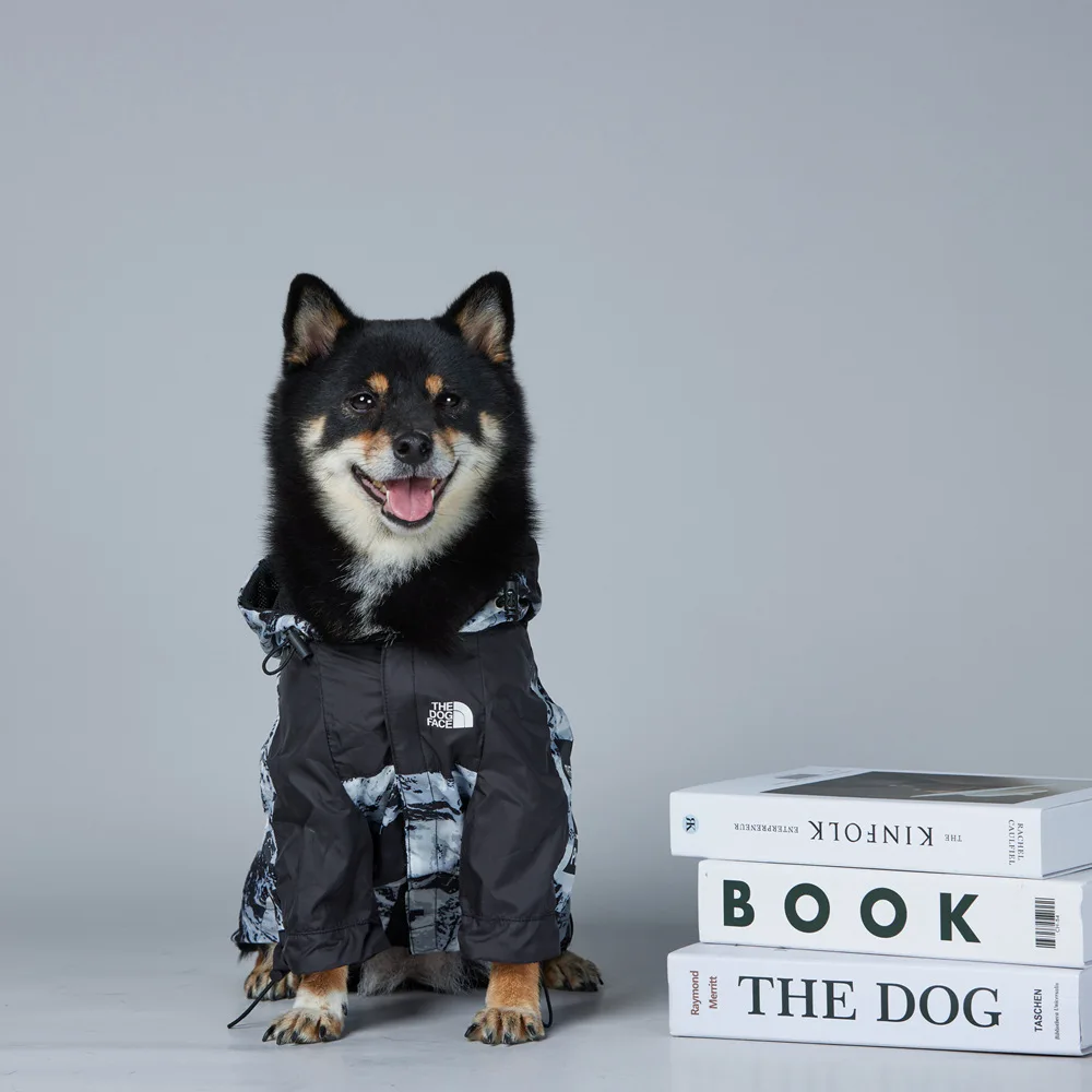 Imagem -04 - Roupas para Cães Neve Montanha Impressão Cabolsa de Algodão Quente Cabolsa à Prova de Vento à Prova Dwindproof Água Jaqueta Moda Pet Roupas ao ar Livre Filhote Cachorro