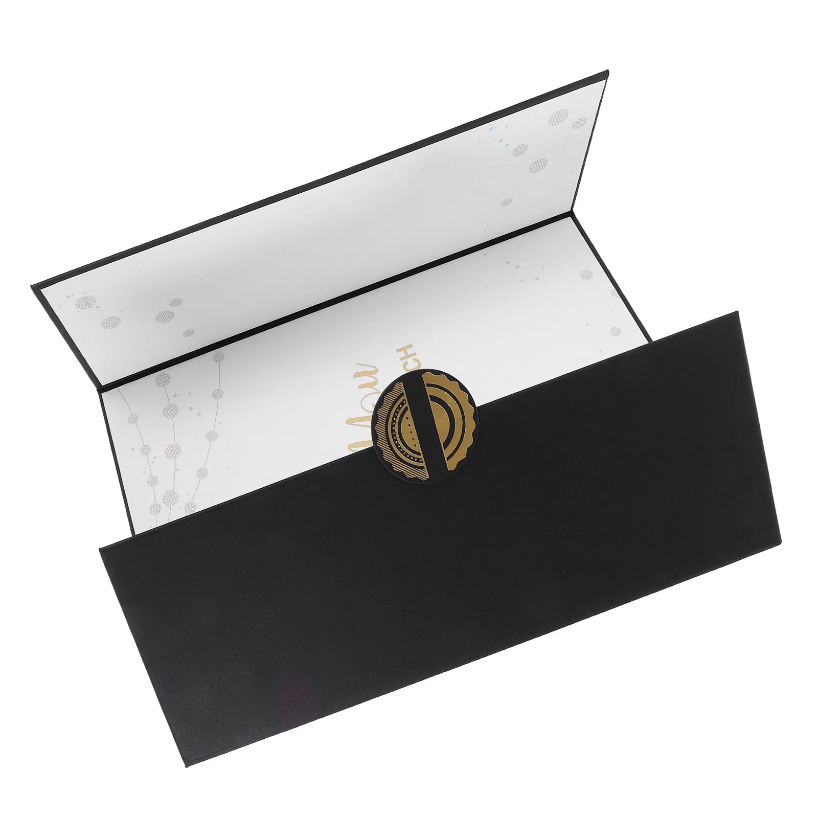 

Farewell Cards Elegant Black Gold Graduation Gifts Compact Design Materials Heartfelt Messages Goodbye Keepsake