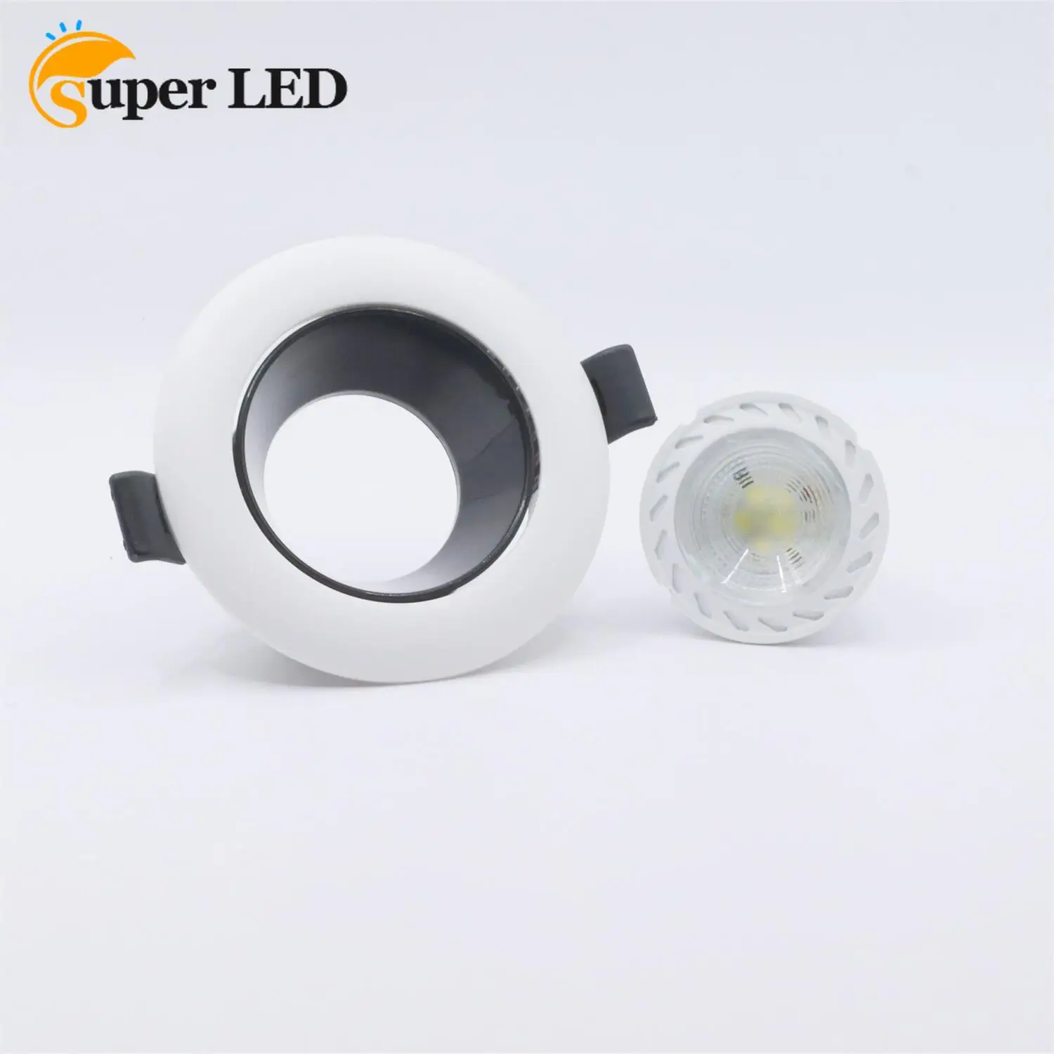 LED Ceiling Spot Light Lamp Fixture GU10 LED Downlight Fitting Frame White and Black Downlight Cabinet Spot Lamp