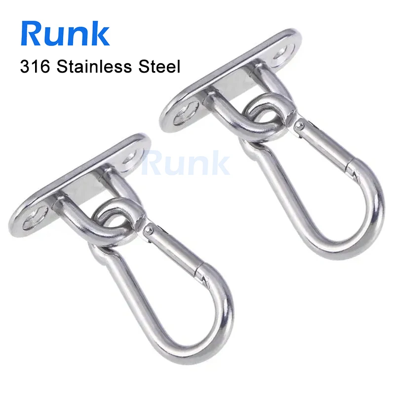 316 Stainless Heavy Duty Ceiling Hanging Hook Set Swing Chair Bracket Hardware Tool Ceilings Wall Mount Brackets Hammock Sandbag