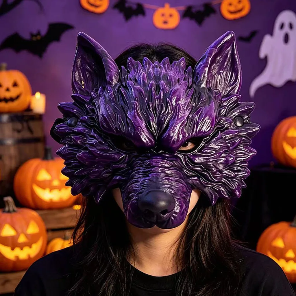 Half Face Mask Multiple Colors Costume Mask Cosplay Mask Three Dimensional For Themed Photography Adult Face Shapes Halloween
