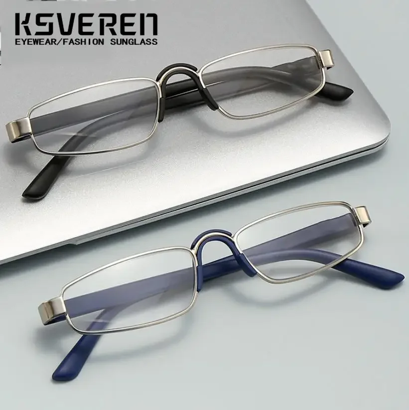 2024 New Metal Men Women Oval Photochromic Nearsighted Glasses Refractive Astigmatism Lenses Anti Reflection 0 -0.5 To -6.0
