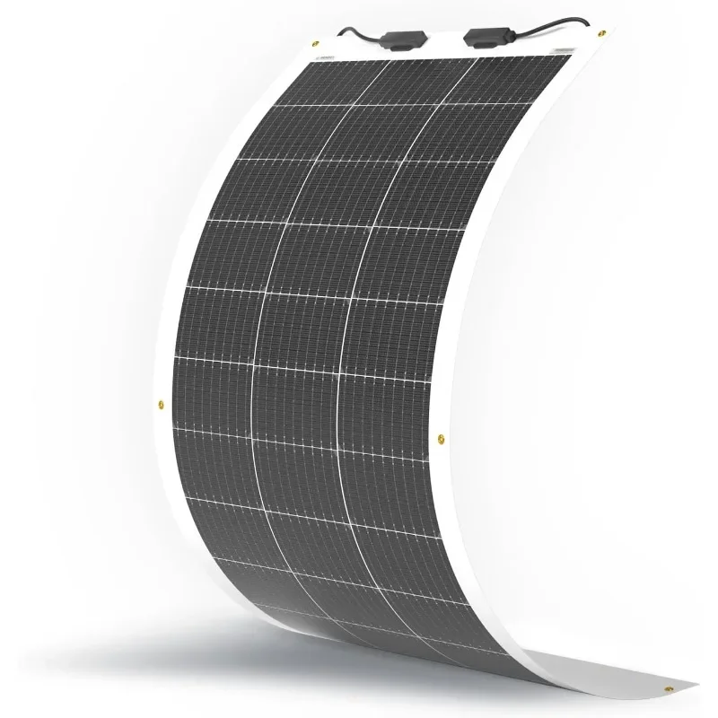 Renogy Flexible Solar Panel Monocrystalline Semi-Flexible Bendable Mono Off-Grid Charger for Marine Cabin VanCar Uneven Surfaces