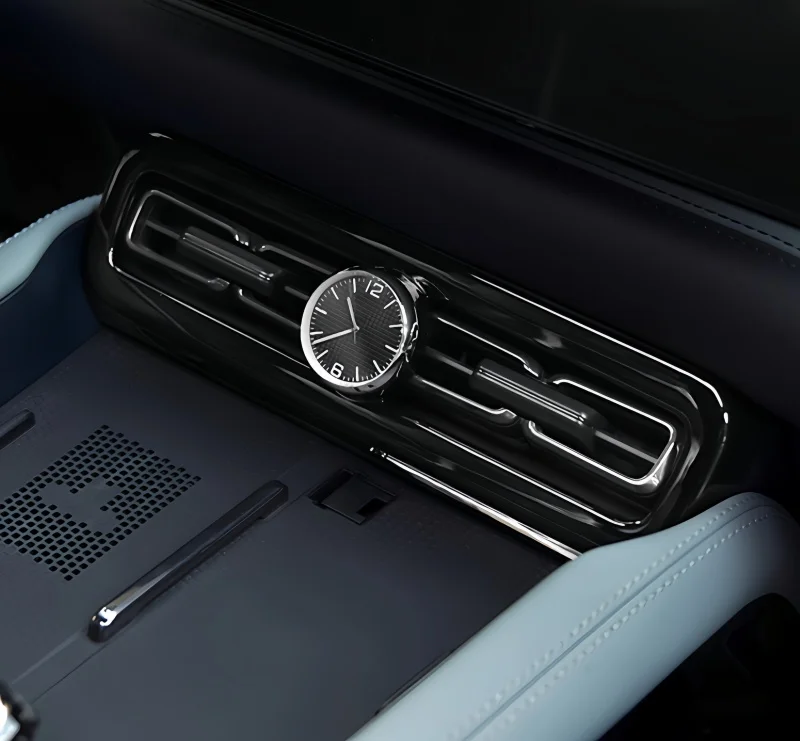 For BYD Leopard 5 Center Air Vent Quartz LED Luminous Clock Mini Decorative Watch Dashboard Styling Car Interior Accessories