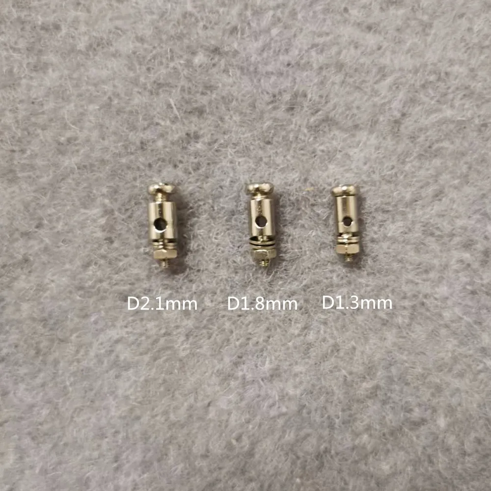 10pcs RC Plane Parts Replacement Pushrod Connectors Linkage Stoppers D1.3/1.8/2.1mm For Model Airplane