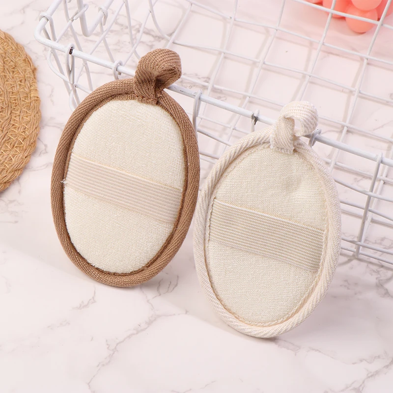 

Натуральный скребок для тела из люфы, отшелушивающая губка для ванны, мягкая щетка для душа, чистящая подушечка, отшелушивающее средство для душа, инструмент для ухода за кожей тела