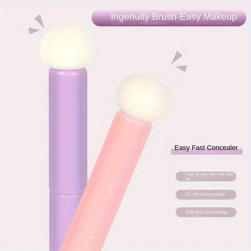 8Pcs Multi-functional traceless concealer lipstick brush sponge head covering dark circle acne marks