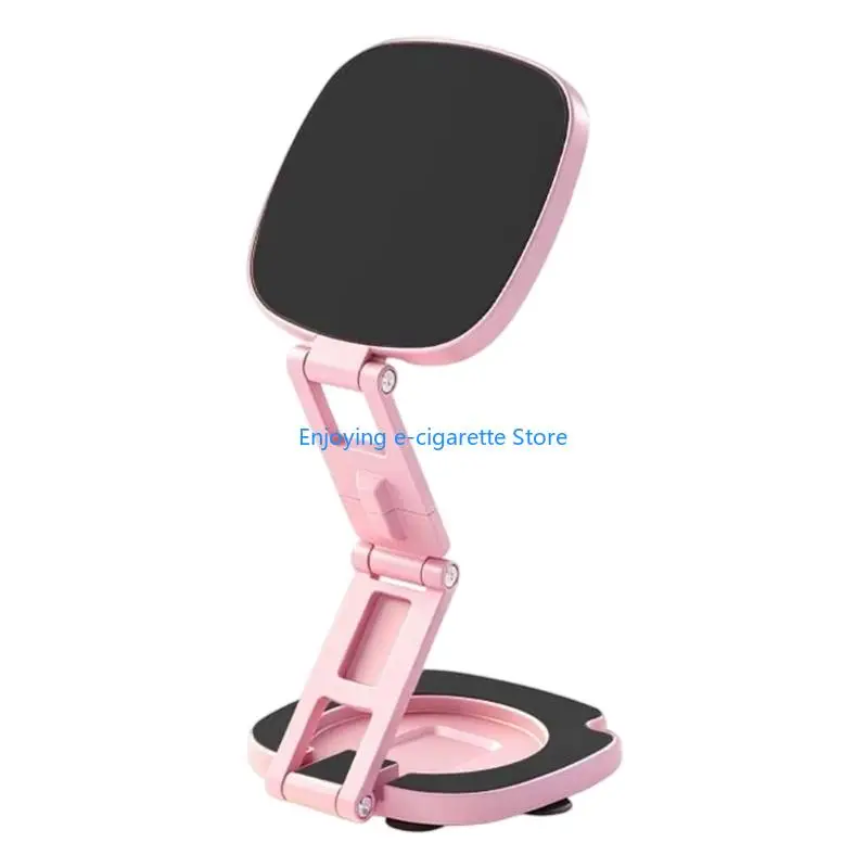 Adjustable Device Holder with Suction Base, Three-Joint Structure and Space-Saving Form for Video Calls Y4QF