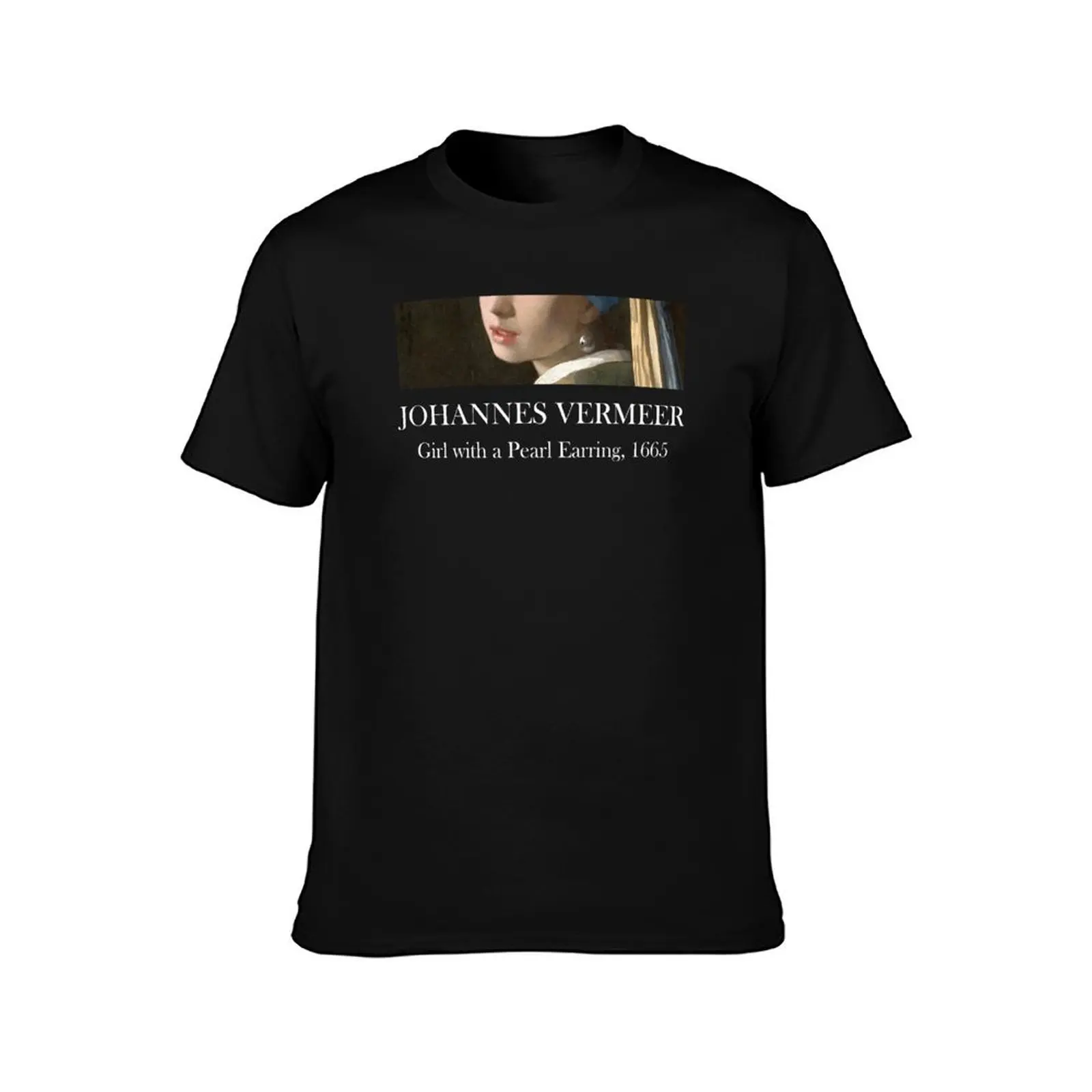 Johannes Vermeer - Girl with a Pearl Earring T-Shirt Plus Size Gym Sports T-Shirt