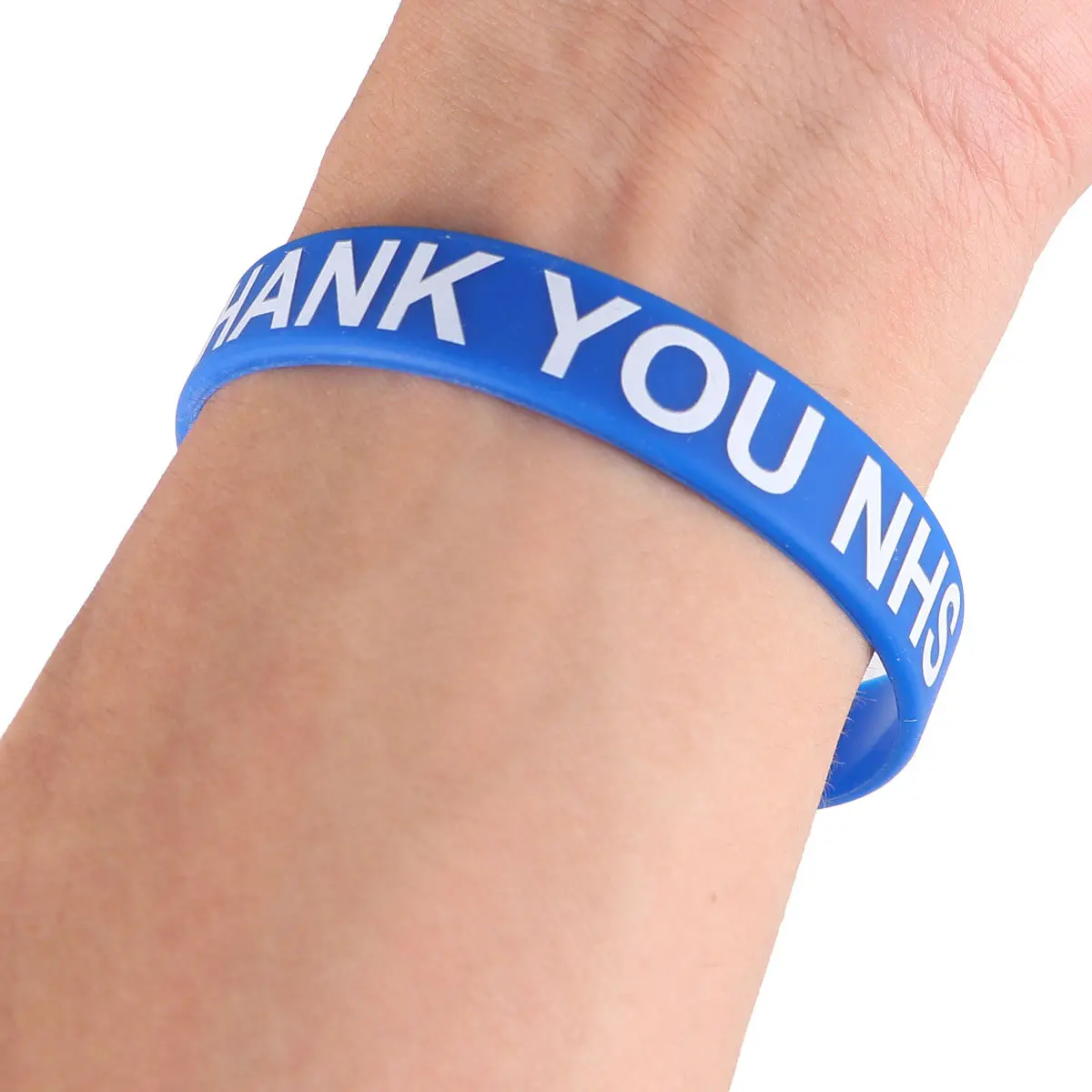

2Pcs Thank You Wrist Straps Silicone Material Soft Comfortable Long-Lasting Decorative Hand Bands Colorful Stylish Gift Idea