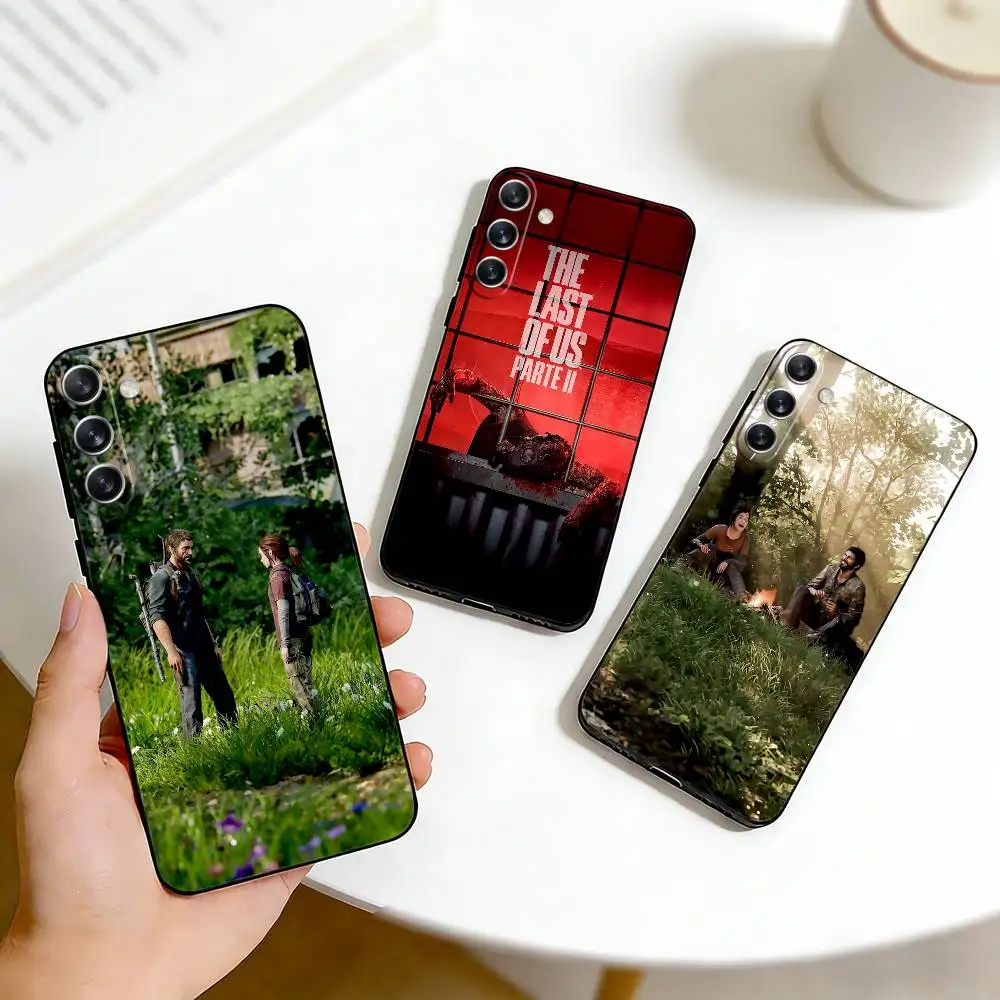 E-Ellie Williams J-Joel Miller Phone Case For Samsung Galaxy A73,A72,A71,A70,A53,A52,A51,Others Soft Black Cover