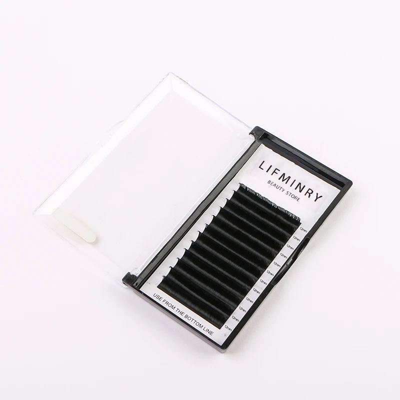 LIFMINRY 0.05,0.07 C/DEasy Fanning Eyelash Extension  Fast Bloom Self Flowering Pre-bonded Volume Makeup Easyfan False Eyelashes