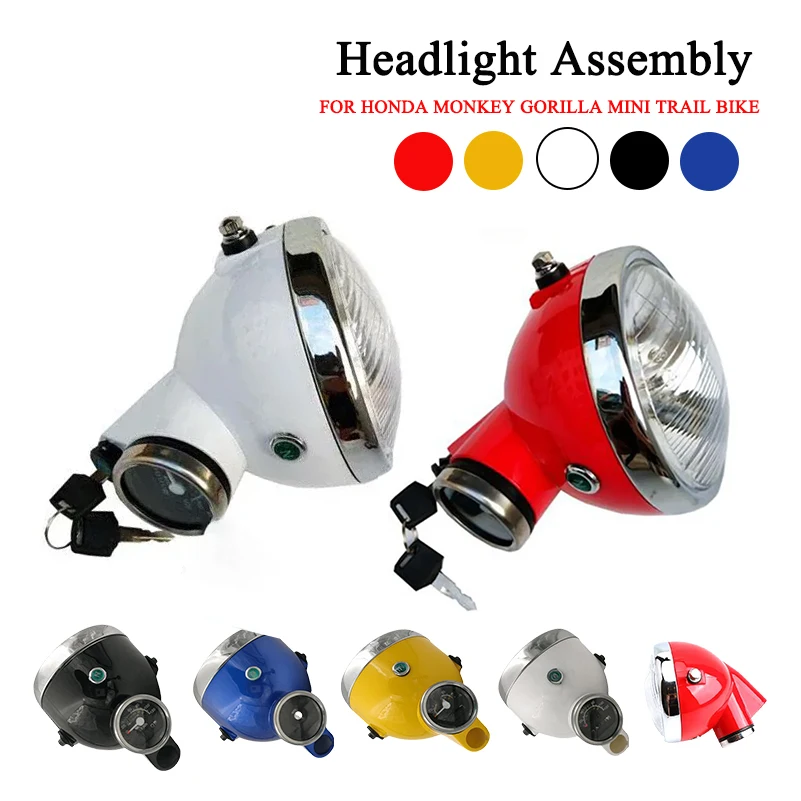 Conjunto de faros delanteros, cinturón de aceite para Honda Monkey Gorilla Z50 Z50A Z50J Z50R Z50J Z110 Z125 Mini Trail Bike