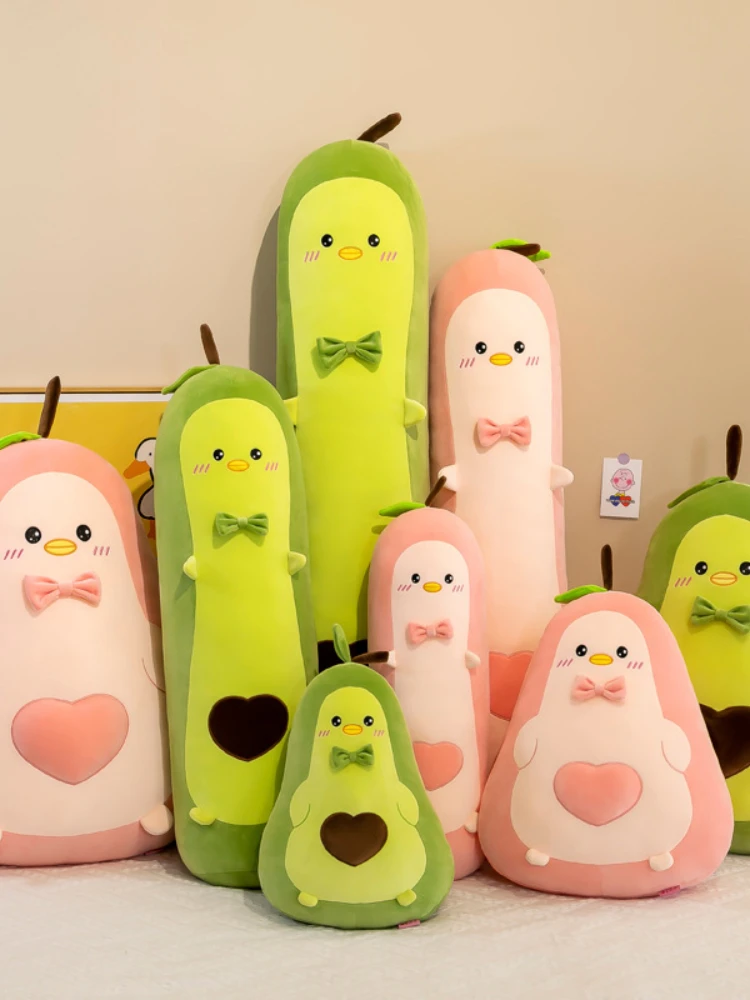 

Children Girls Plush Pillow Doll Creativity Ins Duckling Avocado Fun Filled Toy Soft Elastic Pillow Fruit Doll Sleep Partner